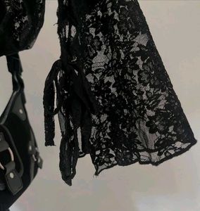 Gothic Lace Fitted Top