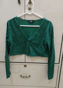 Emerald Green Patterned Dress