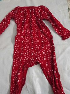 Cute Red Star Baby Romper