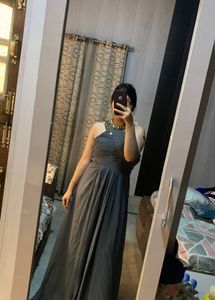 Elegant Grey Ethnic Gown🦋❤️🎀