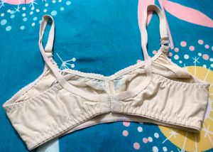 Women Non Padded Bra Cream Colour