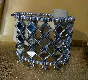 Silver Jewellery Set And Bangle Combo