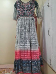 Ombre Ethinc Floor Touching Gown