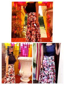 Price Drop⬇️Crop Top Long Skirt