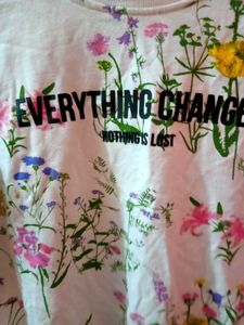 Floral Print Sweatshirt