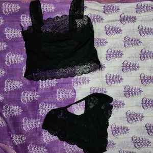 Black Lace Lingerie Set
