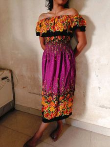 Floral Off-Shoulder Dress