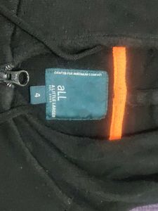 🔥499 Sale 💥All Little Larger Black Hoodie - Size