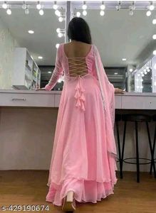 Pink Festive Palazo Suit
