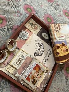 Vintage Scrapbook Paper &amp; Stickers Set