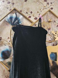 Beautiful Velvet Black Dress