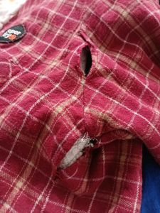 Red Plaid Sherpa Lined Hooded Shirt