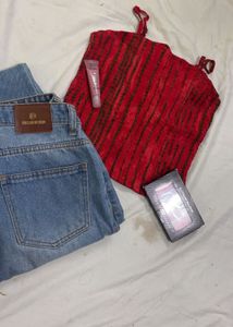 Crop Tank Top With Adjustable Srips
