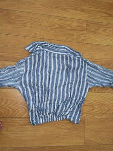 Striped Tie-Front Top