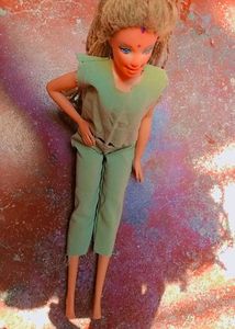 Vintage Green Outfit for Barbie Doll