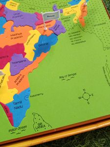 Map Puzzle With Capitals