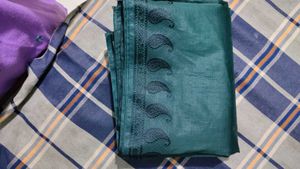 new Green Banarasi art Silk Saree