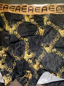 Boxer Briefs - Black &amp; Gold Pattern