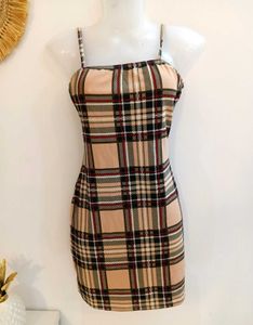 Shein Plaid Bodycon Dress