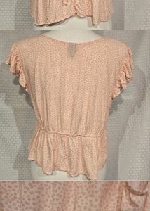 Cute Pink Print Top