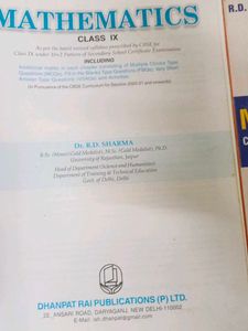 R.D. Sharma Math Books - Class IX &amp; X