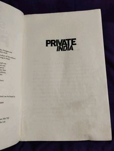 PRIVATE INDIA- A Book By Ashwin Sanghi &amp;James Patterson