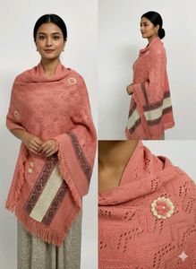 Elegant Coral Scarf
