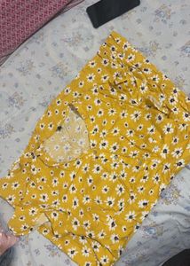 Yellow Floral Frock