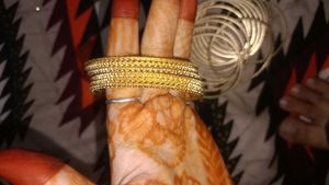 Golden Bangles Set
