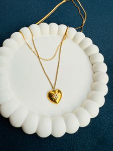 Double Layered Heart Necklace