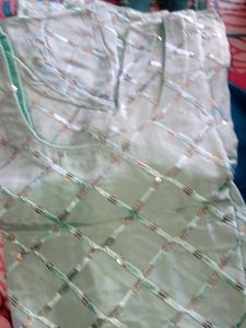 Blue Sequence Kurta