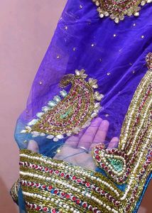 Blue Heavy Net Saree💙