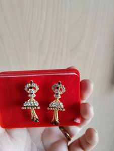 STONE GOLDEN EARRINGS 😻