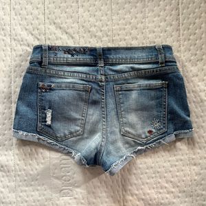 y2k Denim Distressed Shorts