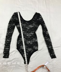 Beautiful Black Sheer Bodysuit for Bust 32/34