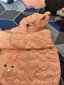 Cute Pink Piggy Winter Coat