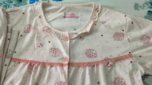 Cute Strawberry Night Dress