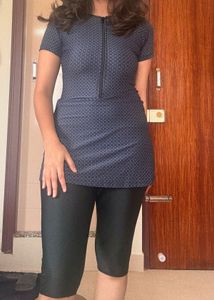 Swim Dress with Leggings