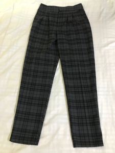 Forever21 Plaid Trousers Waist 28