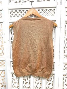 Tan Knit Vest C
