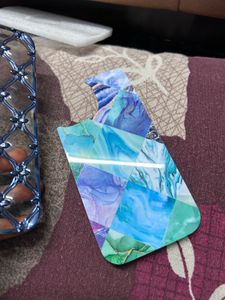 Blue Floral Lattice iPhone Case
