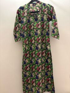 Green Kalamkari Kurta