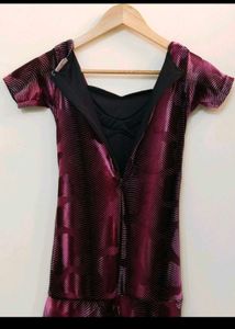 Velvet Maternity Shoot Heavy Flared Dress