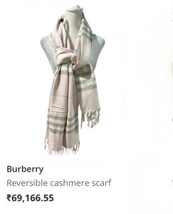 Burberry Scarf - Pink Check