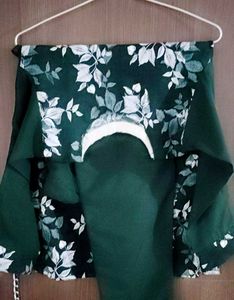 Green Floral Print Piece Set