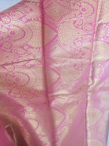 Celebrity Inspired Golden Pink Saree