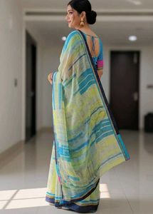 Elegant Striped Saree