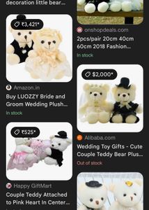 💑 Wedding Couple Teddy Bears – Elegant, Romantic