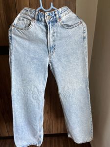H&amp;M Wide Leg Blue Jeans