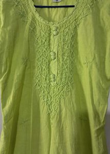 Pure Cotton Suit With Embroidery